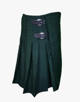 KIT TARTAN GREEN SOLID - scottish kilt jacket